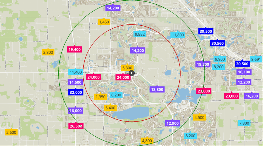 The Villages, Florida - Daily Average Traffic Count